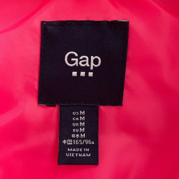 GAP Neon Pink Puffer Warmest Vest - Size Medium - NWOT - Picture 6 of 10